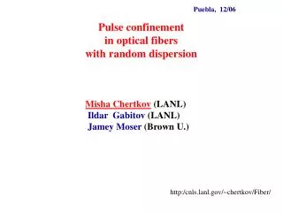 Pulse confinement in optical fibers with random dispersion