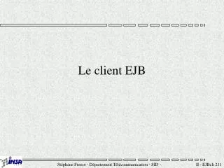 le client ejb