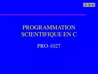 programmation scientifique en c