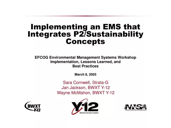 implementing an ems that integrates p2 sustainability concepts