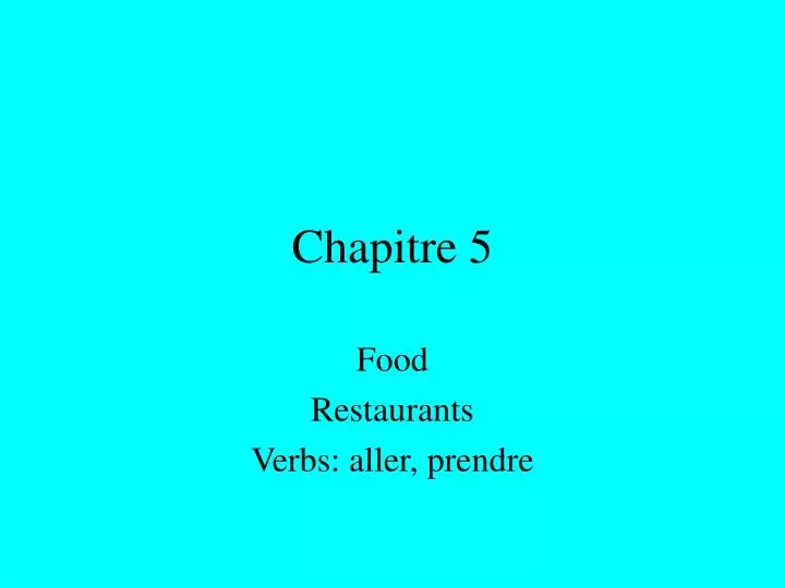 chapitre 5