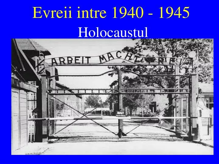 evreii intre 1940 1945