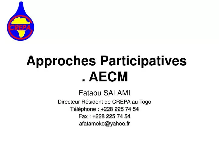 approches participatives aecm