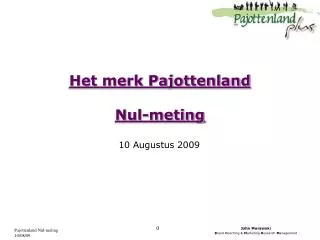 het merk pajottenland nul meting