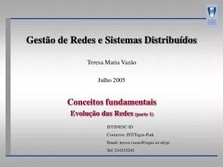 gest o de redes e sistemas distribu dos