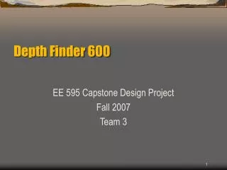 Depth Finder 600