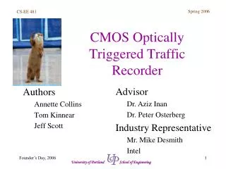 CMOS Optically Triggered Traffic Recorder