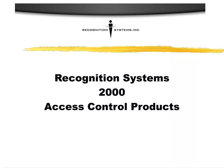 recognition systems 2000 access control products