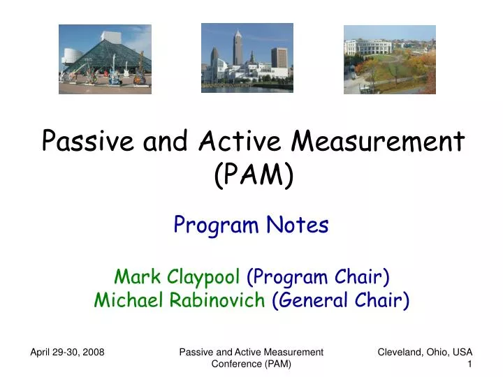 passive and active measurement pam