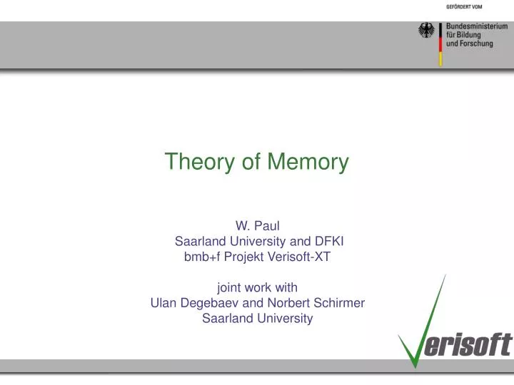 theory of memory