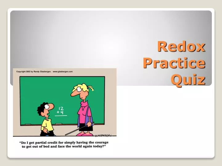 redox practice quiz