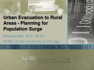Urban Evacuation to Rural Areas - Planning for Population Surge