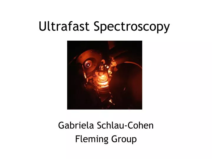 ultrafast spectroscopy