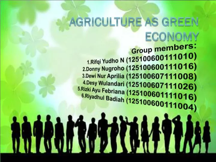 agriculture as green economy