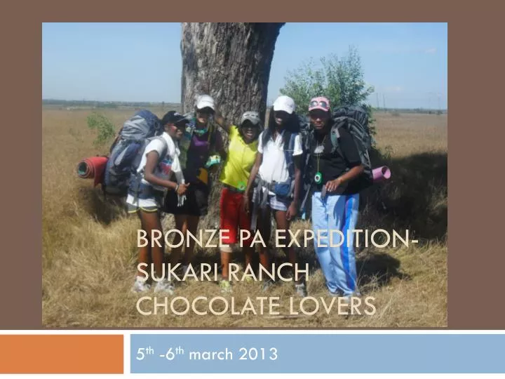 bronze pa expedition sukari ranch chocolate lovers