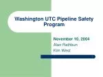 Washington UTC Pipeline Safety Program