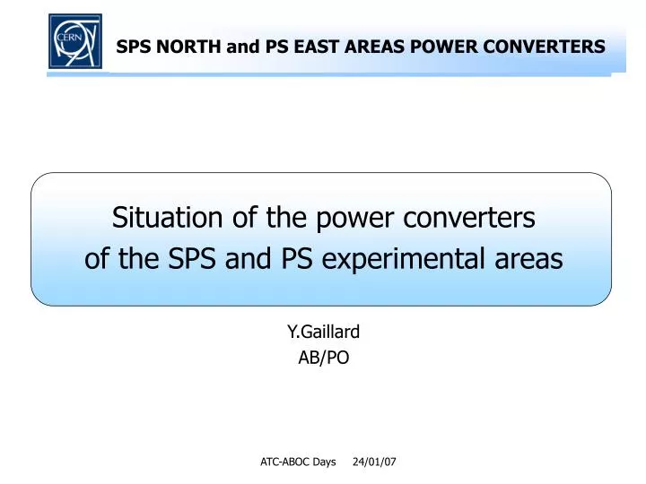 sps north and ps east areas power converters
