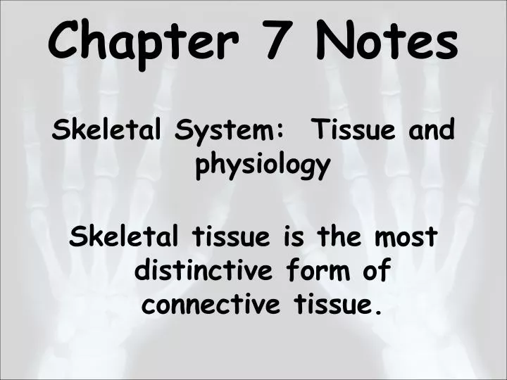 chapter 7 notes