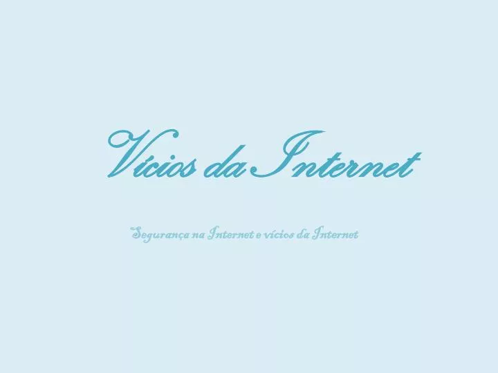 v cios da internet