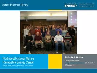 Water Power Peer Review