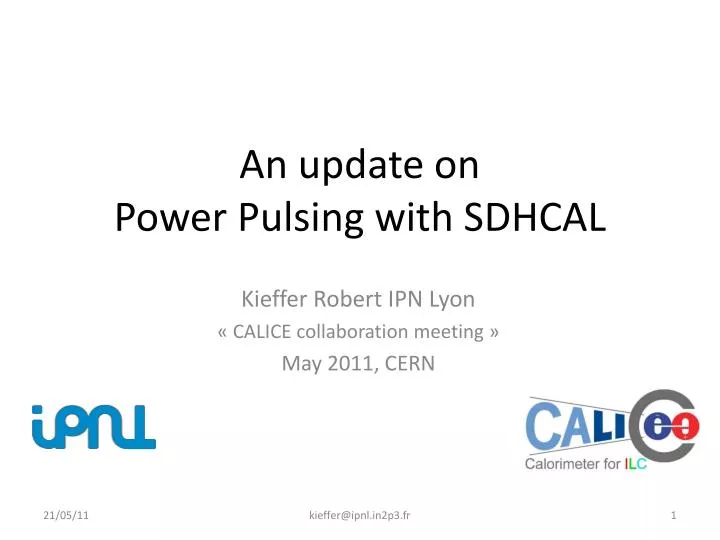 an update on power pulsing with sdhcal