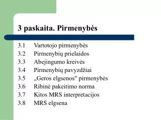 3 paskaita pirmenyb s