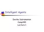 Intelligent Agents - slide 1
