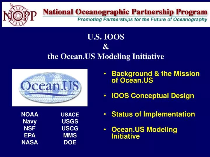 u s ioos the ocean us modeling initiative