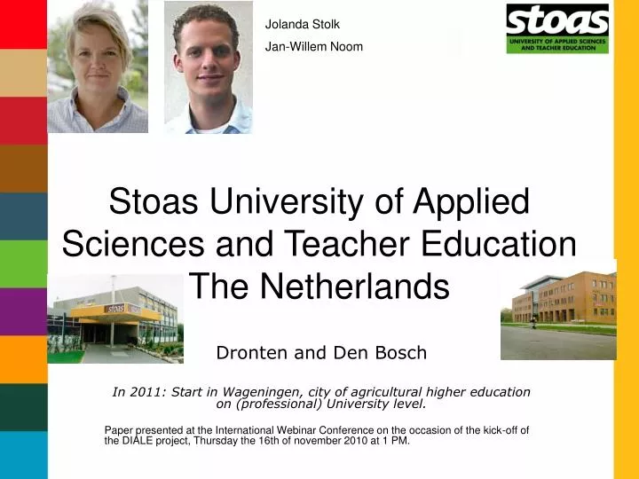stoas university of applied sciences and teacher education the netherlands