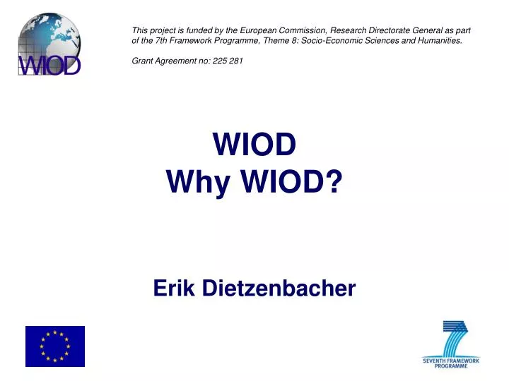 wiod why wiod erik dietzenbacher