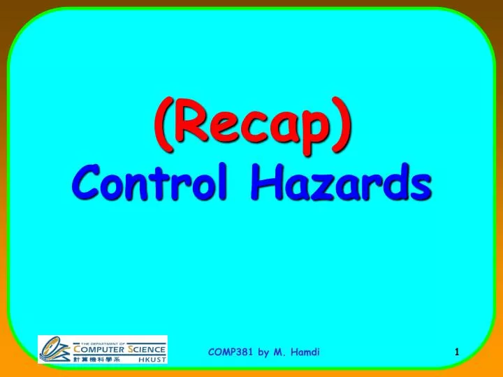 recap control hazards