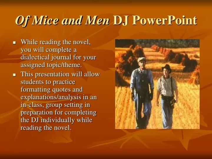 of mice and men dj powerpoint