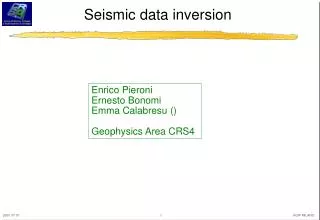 Seismic data inversion