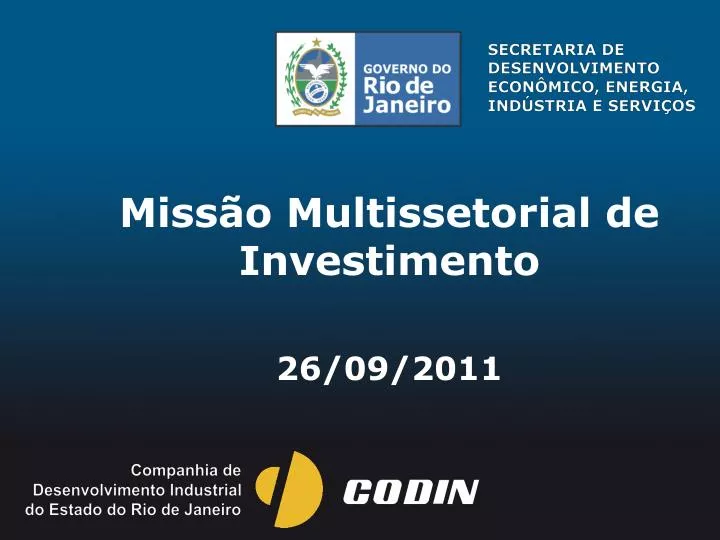 miss o multissetorial de investimento 26 09 2011