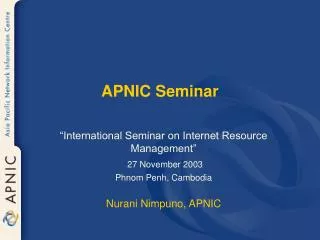 APNIC Seminar