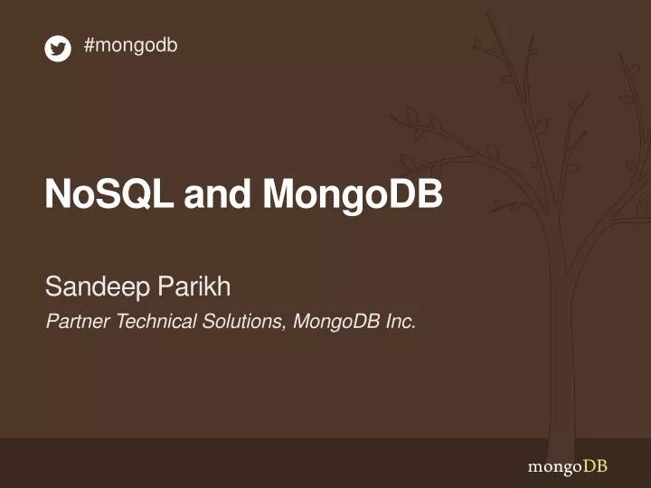 nosql and mongodb
