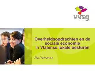 overheidsopdrachten en de sociale economie in vlaamse lokale besturen