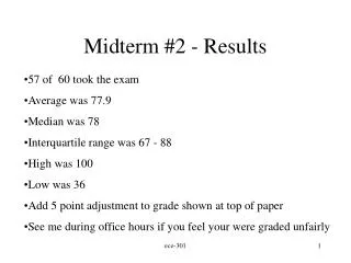 Midterm #2 - Results