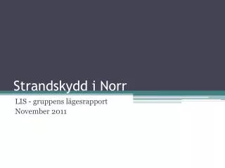 strandskydd i norr