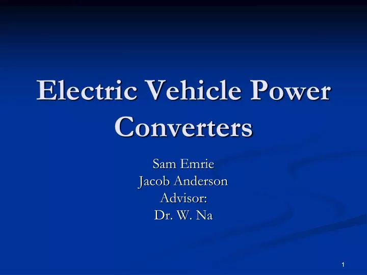 electric vehicle power converters