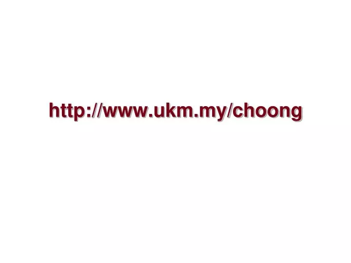 http www ukm my choong