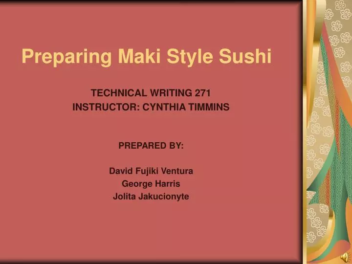 preparing maki style sushi