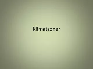 klimatzoner