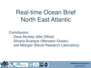 Real-time Ocean Brief North East Atlantic