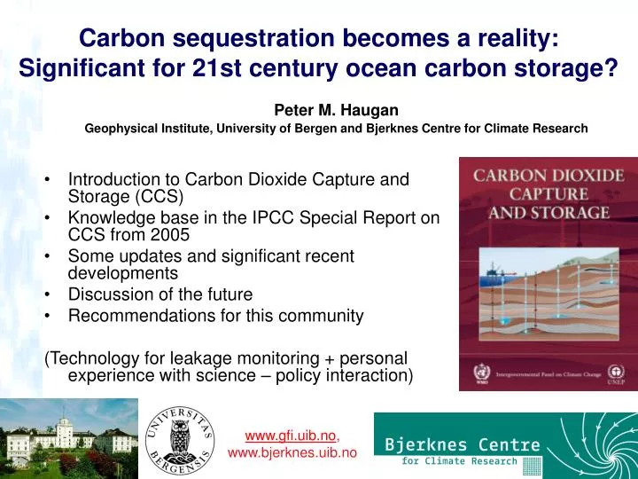 carbon sequestration becomes a reality significant for 21st century ocean carbon storage