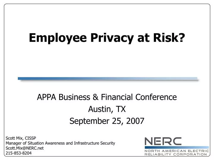 employee privacy at risk