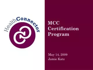 MCC Certification Program