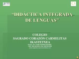 did ctica integrada de lenguas
