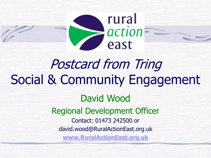 postcard from tring social community engagement