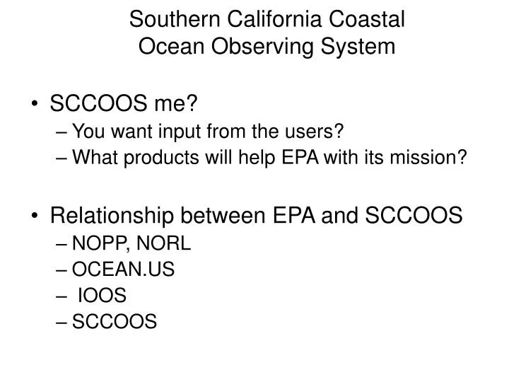 southern california coastal ocean observing system